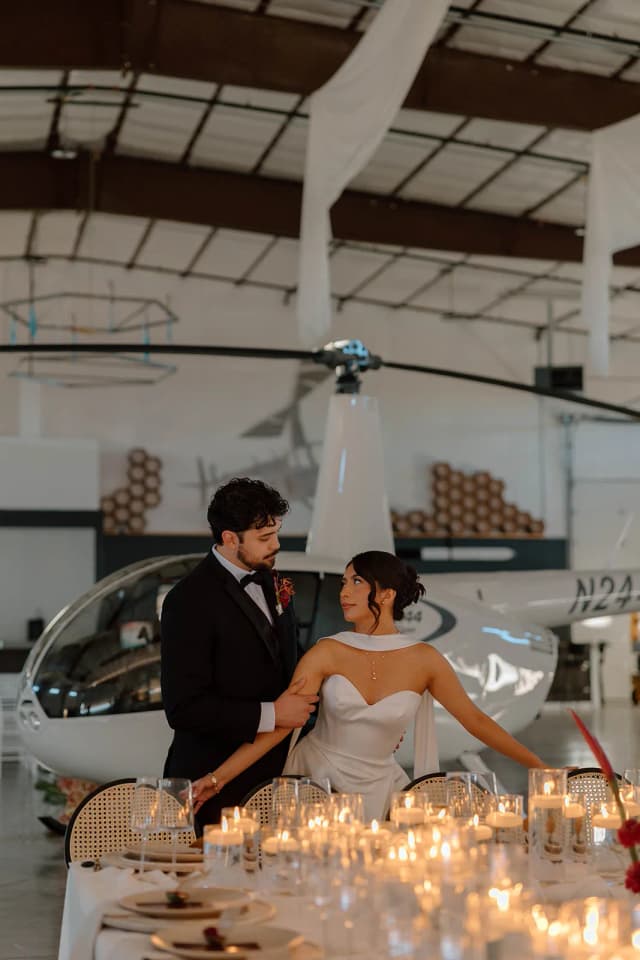 Wedding reception interior at Vertical Venues