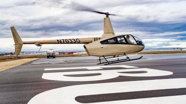 Helicopter R66 at Caldwell Airport