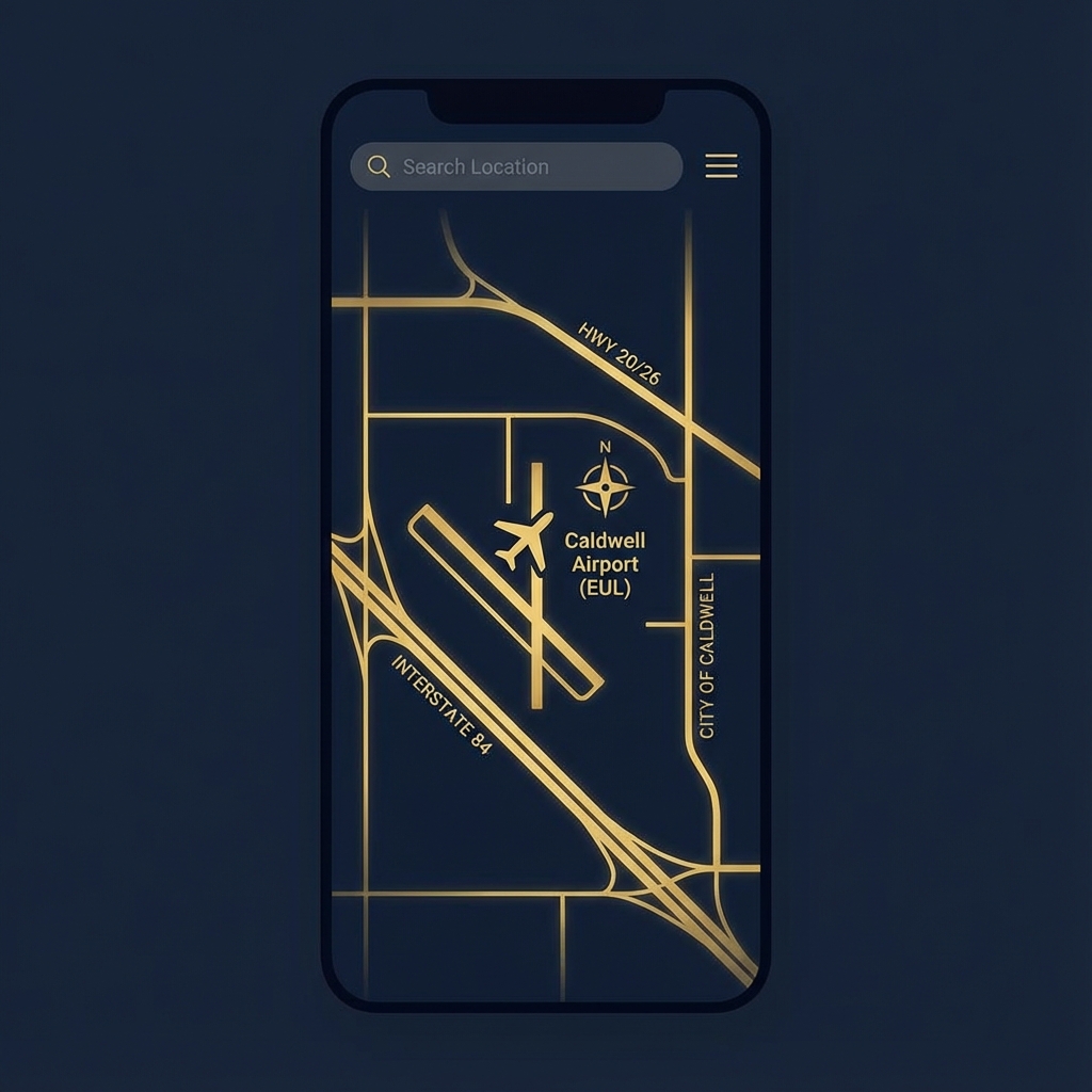 Map of Caldwell Airport